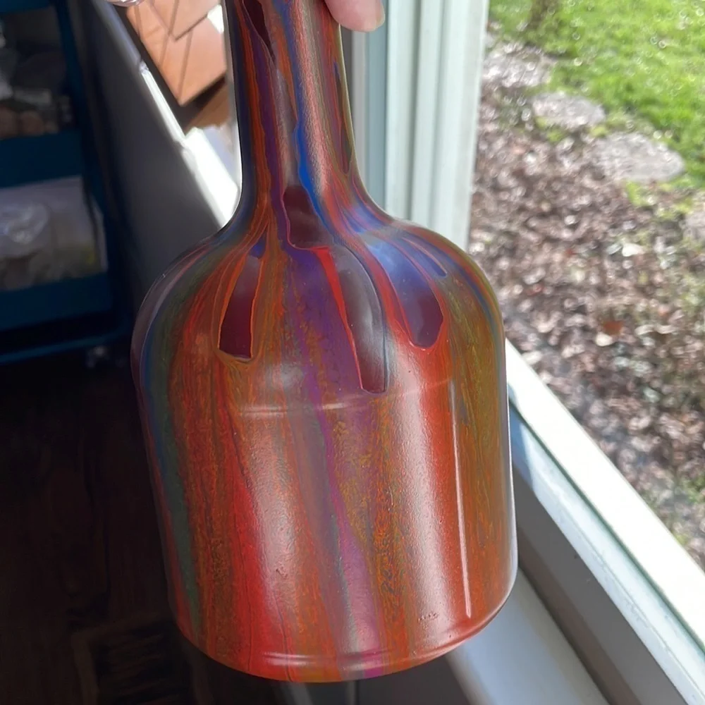 Unique hand painted bottle